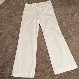Hudson Jeans White Wide Leg Flare Jeans